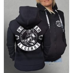 Hunyadi János női cipzáras, kapucnis pulóver