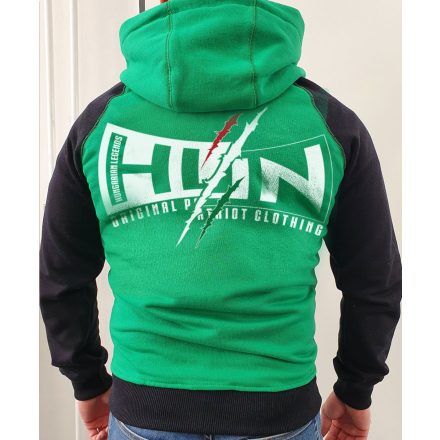HUN - Patriot Clothing férfi kapucnis, cipzáras pulóver