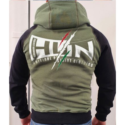 HUN - Patriot Clothing férfi kapucnis, cipzáras pulóver