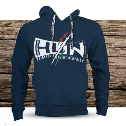 HUN - Patriot Clothing férfi kapucnis, belebújós pulóver