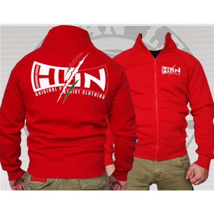 HUN - Patriot Clothing férfi cipzáras, galléros pulóver
