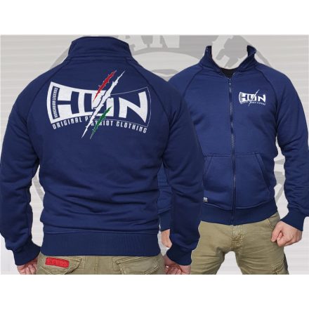 HUN - Patriot Clothing férfi cipzáras, galléros pulóver