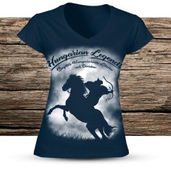 Magyar íjász női v-nyakú póló