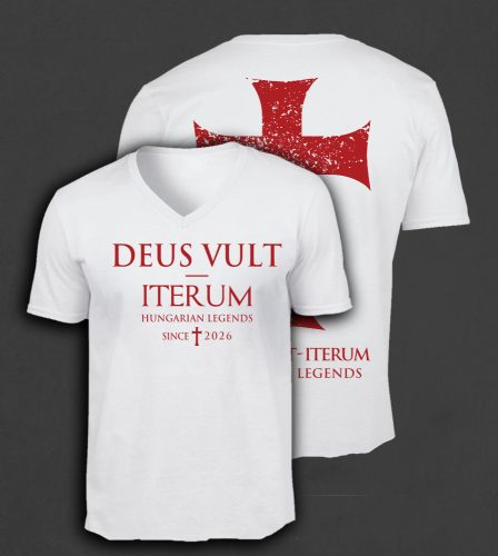 Iterum férfi v-nyakú póló