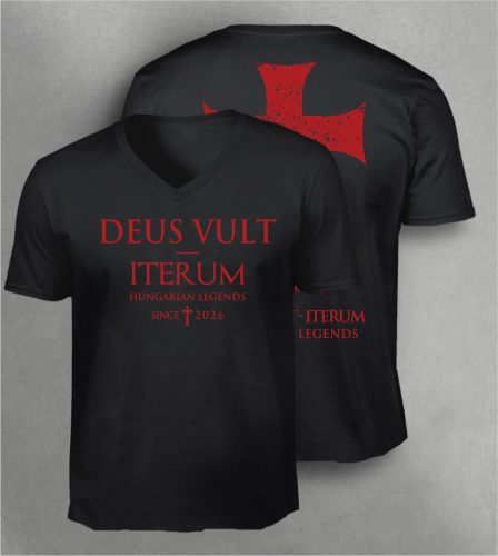 Iterum férfi v-nyakú póló