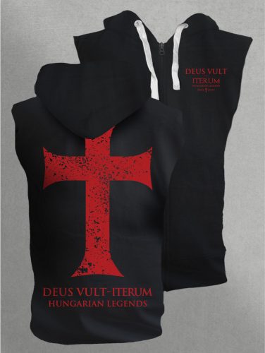 Iterum férfi kapucnis, cipzáras mellény