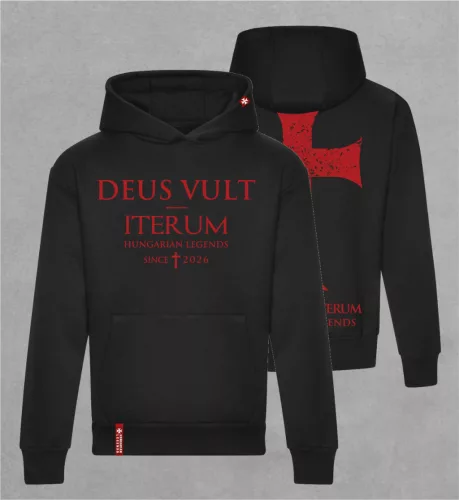 Iterum férfi kapucnis, belebújós pulóver