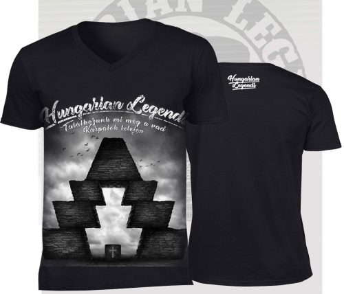 Kárpátok tetején férfi v-nyakú póló