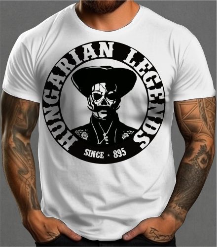 Koponyás betyár férfi rövid ujjú póló
