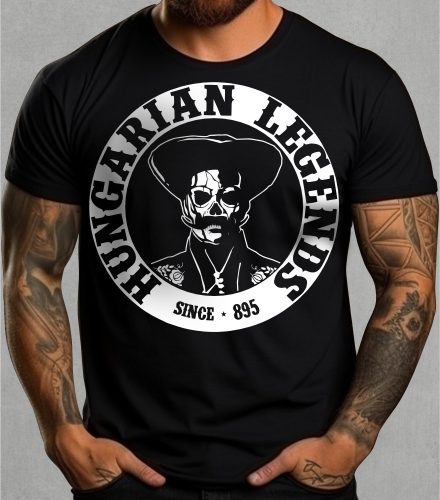 Koponyás betyár férfi rövid ujjú póló