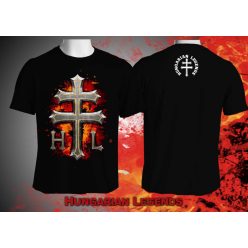 Kettős kereszt férfi rövid ujjú póló