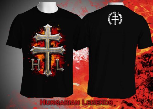 Kettős kereszt férfi rövid ujjú póló