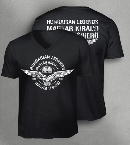 Magyar Királyi Honvéd LÉGIERŐ férfi v-nyakú póló