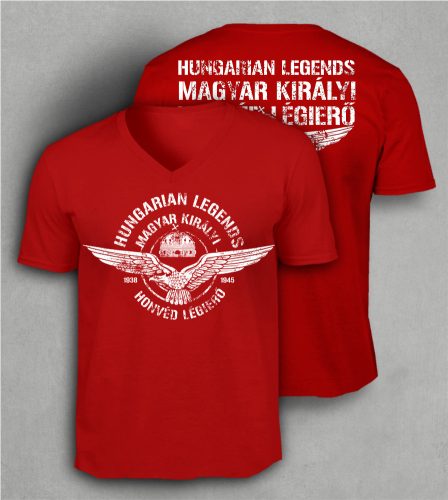 Magyar Királyi Honvéd LÉGIERŐ férfi v-nyakú póló