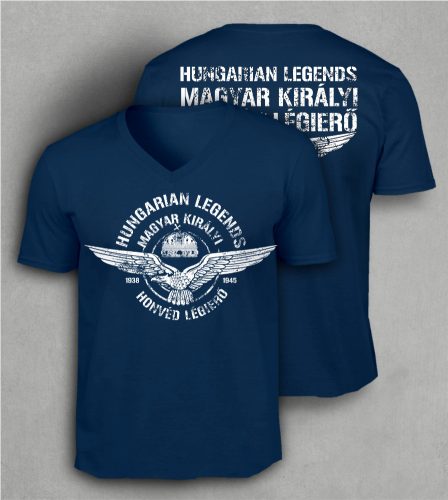 Magyar Királyi Honvéd LÉGIERŐ férfi v-nyakú póló