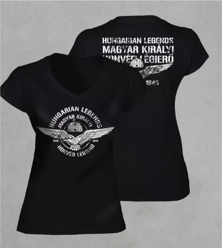 Magyar Királyi Honvéd LÉGIERŐ női v-nyakú póló
