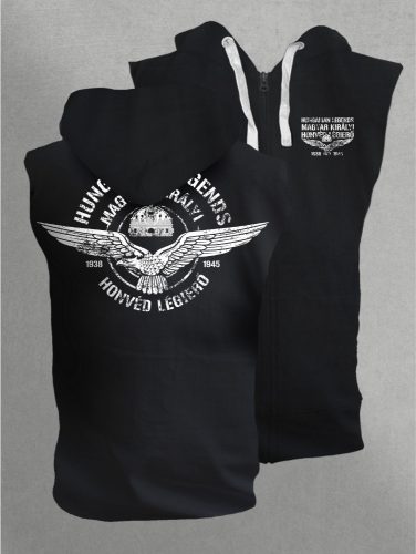 Magyar Királyi Honvéd LÉGIERŐ férfi kapucnis, cipzáras mellény