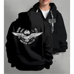   Magyar Királyi Honvéd LÉGIERŐ gyerek kapucnis, cipzáras pulóver