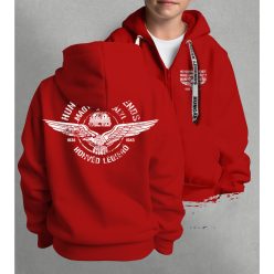   Magyar Királyi Honvéd LÉGIERŐ gyerek kapucnis, cipzáras pulóver