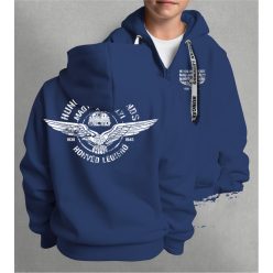   Magyar Királyi Honvéd LÉGIERŐ gyerek kapucnis, cipzáras pulóver