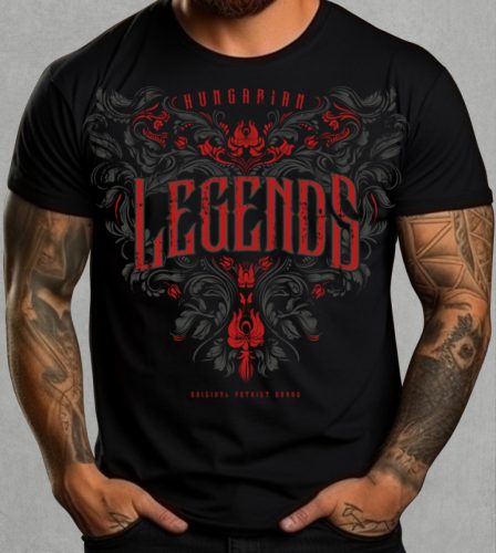 Legends - Népi motívumos férfi rövid ujjú póló