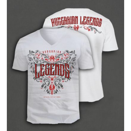 Legends - Népi motívumos férfi v-nyakú póló