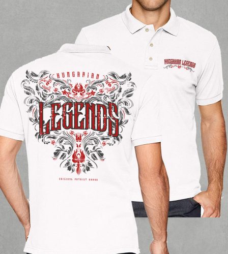 Legends - Népi motívumos  férfi galléros póló