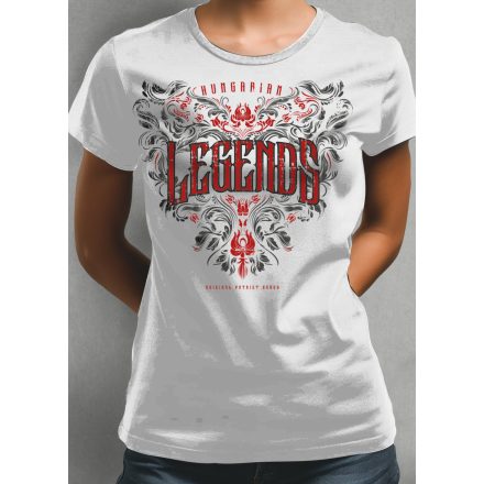 Legends - Népi motívumos női rövid ujjú póló
