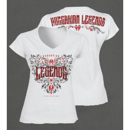 Legends - Népi motívumos női v-nyakú póló