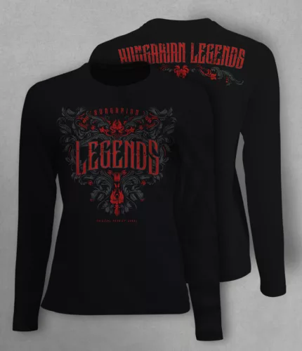 Legends - Népi motívumos női hosszú ujjú póló