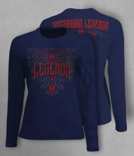 Legends - Népi motívumos női hosszú ujjú póló