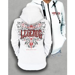 Legends - Népi motívumos női cipzáras, kapucnis pulóver