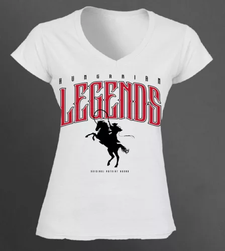 LEGENDS - Csikós női v-nyakú póló