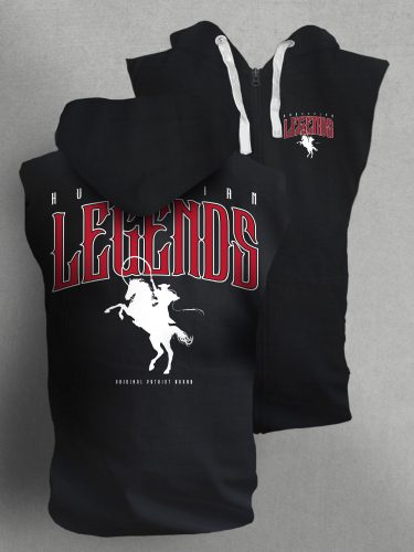 LEGENDS - Csikós férfi kapucnis, cipzáras mellény