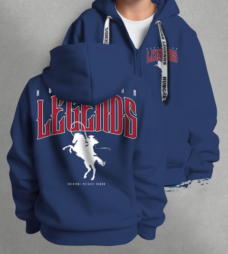 LEGENDS - Csikós gyerek kapucnis, cipzáras pulóver