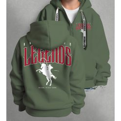 LEGENDS - Csikós gyerek kapucnis, cipzáras pulóver