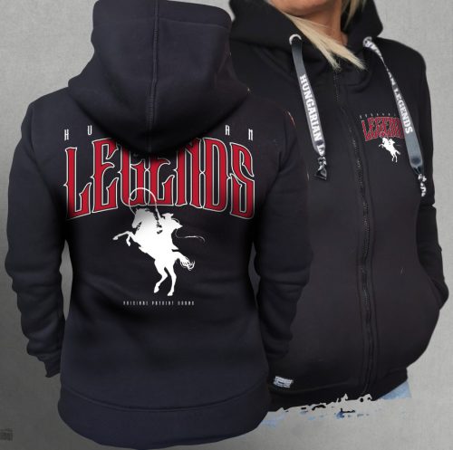 LEGENDS - Csikós női cipzáras, kapucnis pulóver