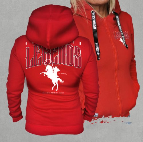 LEGENDS - Csikós női cipzáras, kapucnis pulóver