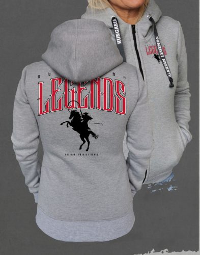 LEGENDS - Csikós női cipzáras, kapucnis pulóver