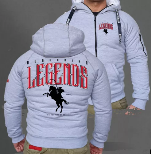 LEGENDS - Csikós férfi sherpa béléses cipzáras pulóver