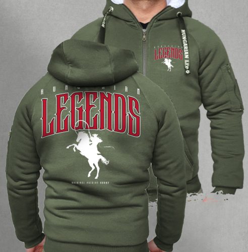 LEGENDS - Csikós férfi sherpa béléses cipzáras pulóver