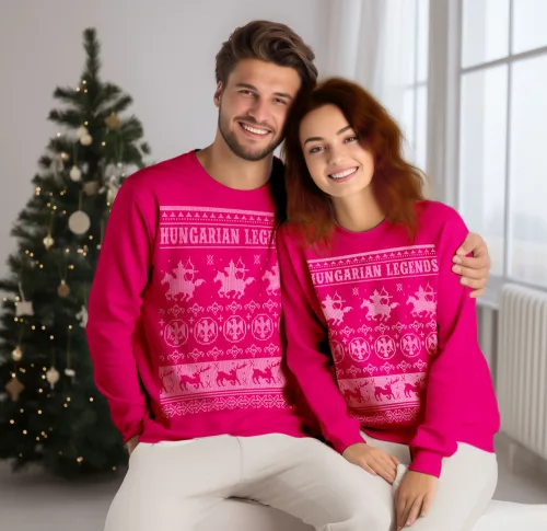 Hungarian Legends - XMAS unisex kerek nyakú pulóver