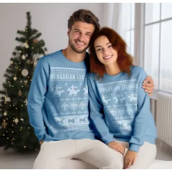 Hungarian Legends - XMAS unisex kerek nyakú pulóver