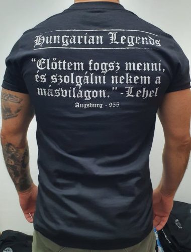 Lehel kürtje - feliratos férfi rövid ujjú póló