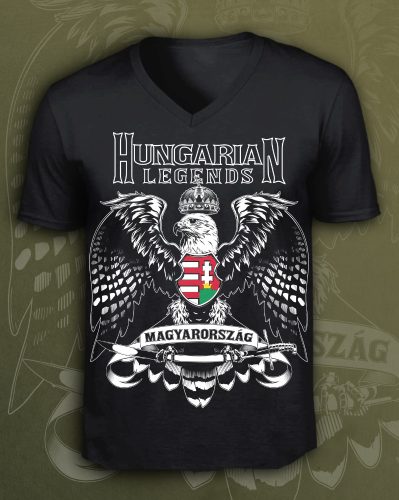 Magyarország férfi v-nyakú póló