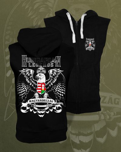 Magyarország férfi kapucnis, cipzáras mellény