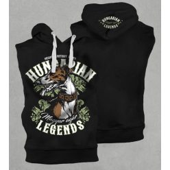 Magyar agár férfi kapucnis, belebújós mellény