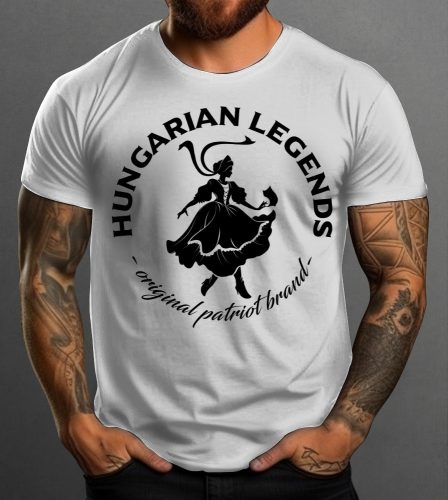 Magyar leány férfi rövid ujjú póló