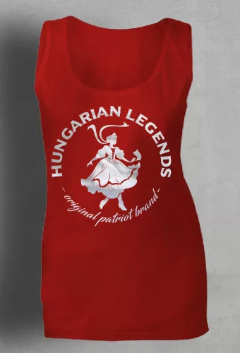 Magyar leány női ujjatlan póló