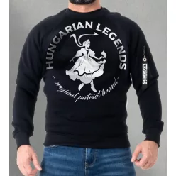 Magyar leány férfi kerek nyakú pulóver
